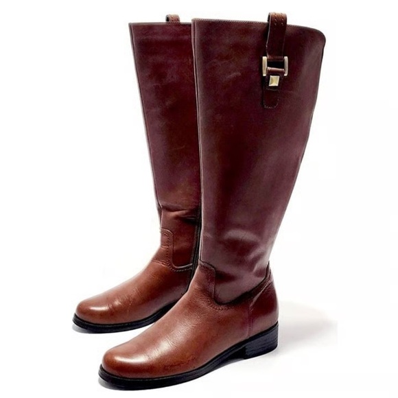 Blondo Boots Womens 11 Velvet Butterscotch Tall Riding  Brown Waterproof - Picture 1 of 8